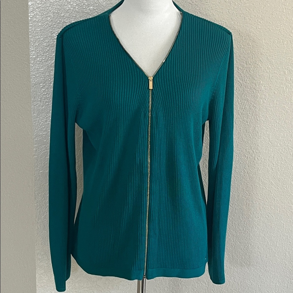 Calvin Klein Teal V-Neck Sweater